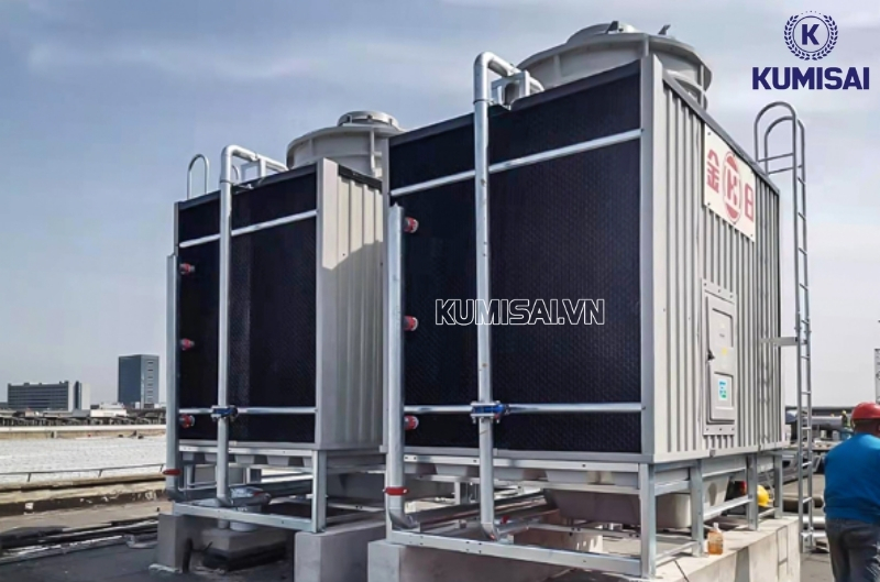 Tháp dạng vuông, tiết kiệm không gian lắp đặt