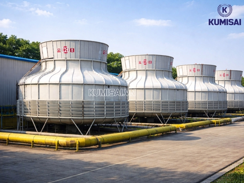 Tháp giải nhiệt Kingsun công suất cao, phù hợp cho các nhà máy quy mô lớn