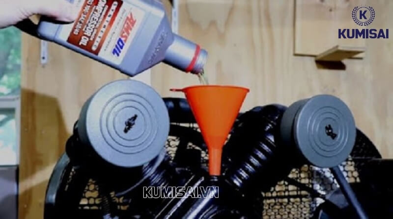 Thay dầu định kỳ cho máy nén khí panda