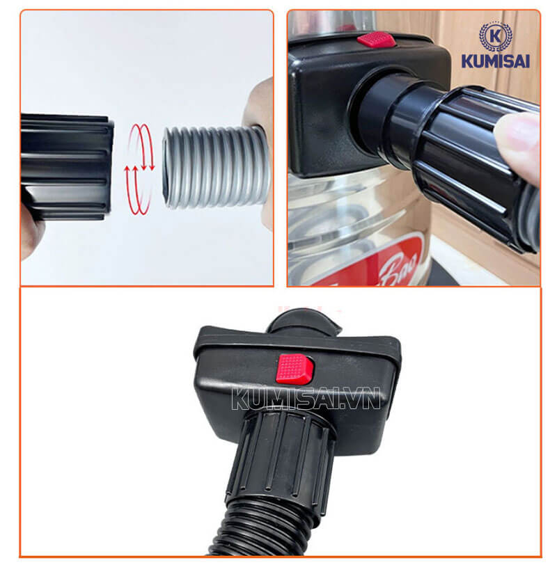 Thay mới hộp vuông máy hút bụi công nghiệp khi hư hỏng