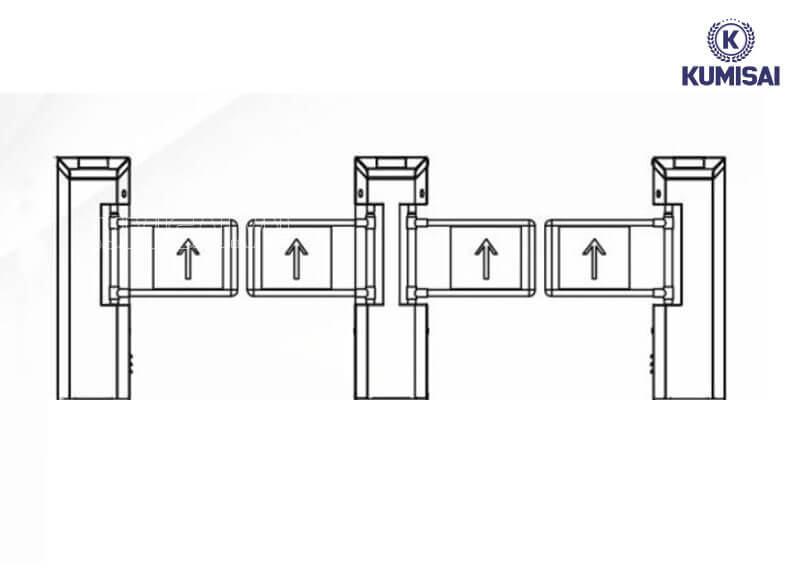 Bản thiết kế cửa tự động Swing Gate TC-B707