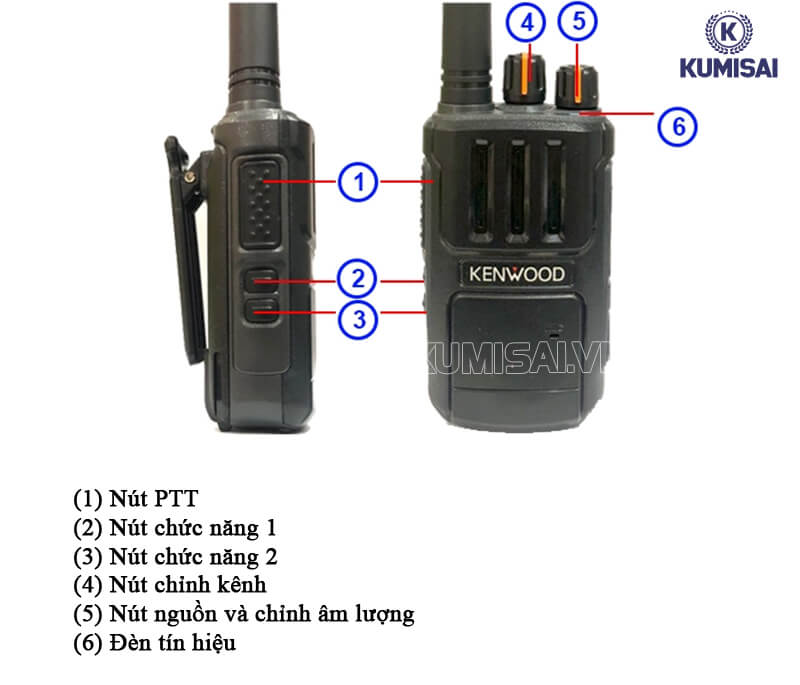 Thiết kế bộ đàm hiện đại, dễ sử dụng 