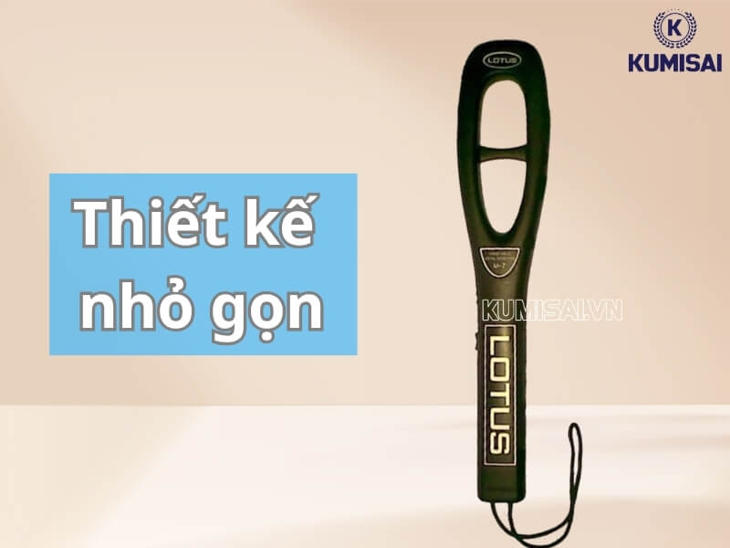 Máy dò kim loại Lotus M-7 có thiết kế nhỏ, vừa tay cầm 
