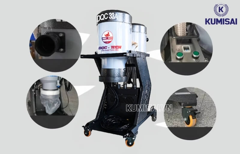 Thiết kế máy DQC - Tech 33A hiện đại, dễ sử dụng