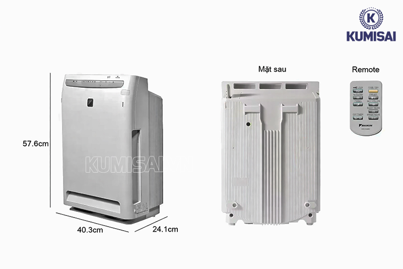 Cấu tạo máy lọc không khí Daikin MC70MVM6