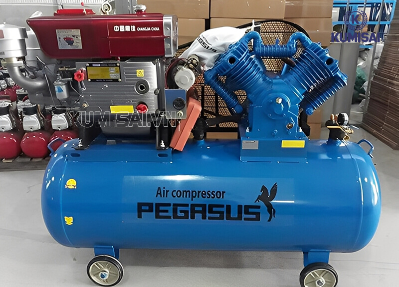 Thiết kế máy nén khí chạy xăng Pegasus TM-W-1.0/8-500L hiện đại