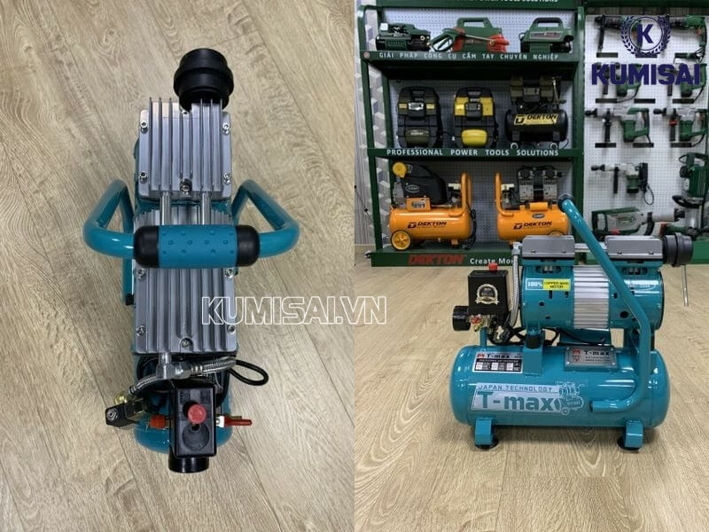 Máy nén khí T-max có thiết kế nhỏ gọn, tiện lợi Máy nén khí T-max có thiết kế nhỏ gọn, tiện lợi