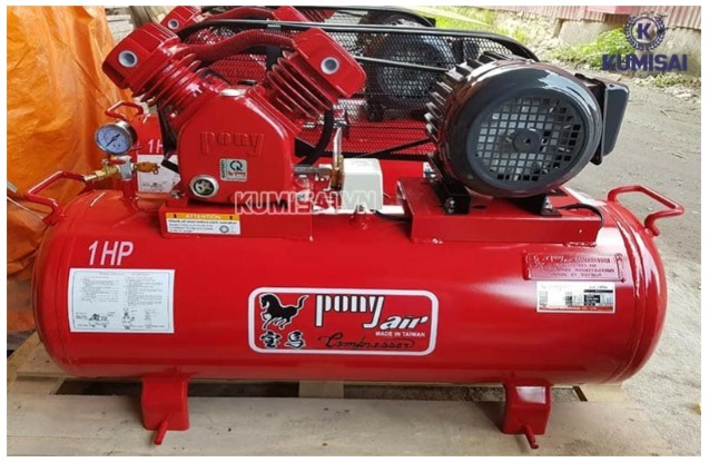Thiết kế máy nén khí pony màu đỏ nổi bật, sáng bóng Thiết kế máy nén khí pony màu đỏ nổi bật, sáng bóng