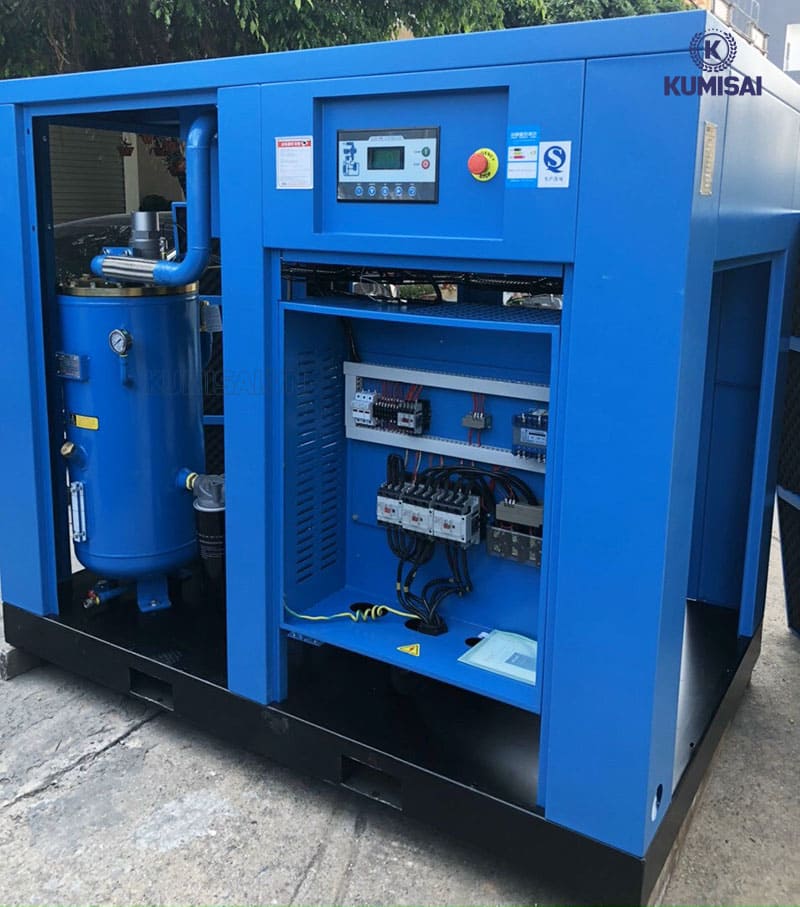 Thiết kế các bên trong máy nén khí trục vít Pegasus TMPM60A