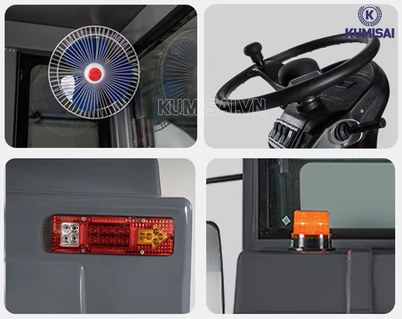 Thiết kế xe quét rác ngồi lái DQC - Tech 10F