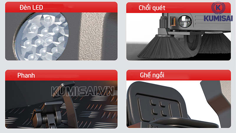 Các bộ phận xe quét rác DQC - Tech 16F