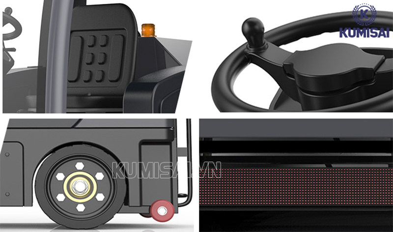 Thiết kế xe quét rác ngồi lái DQC - Tech 9F