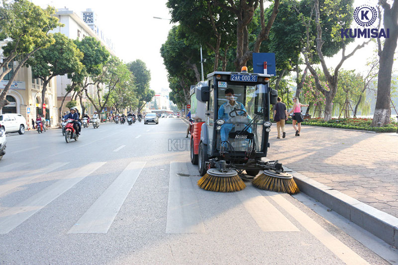 Cấu tạo xe quét đường và các thông tin liên quan