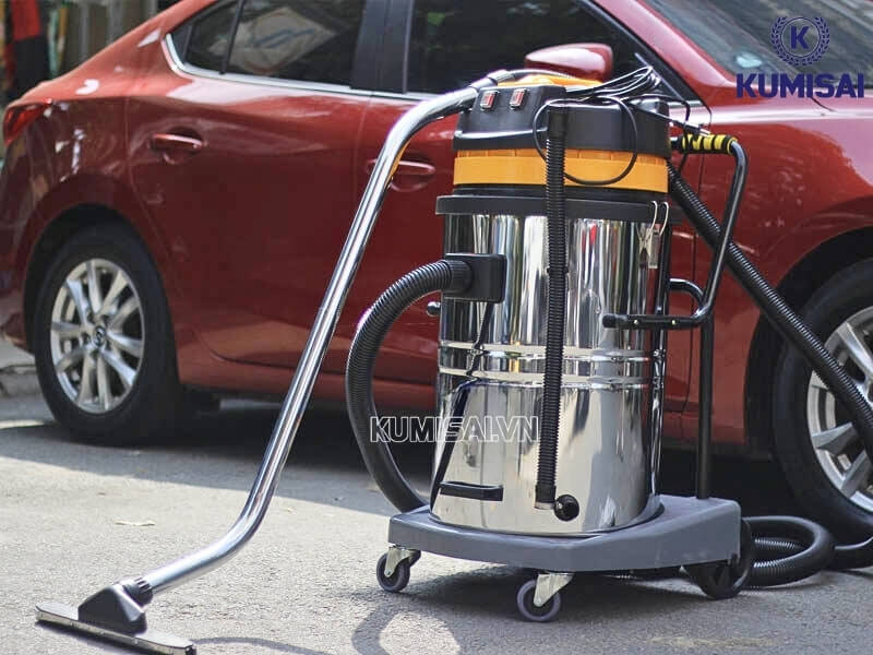 Thùng chứa 70 lít, hỗ trợ thu gom lượng bụi và rác lớn