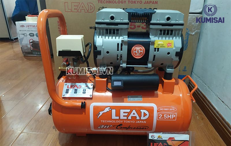 Máy nén khí không dầu 2,5Hp Lead 30L
