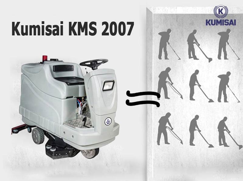 Tiết kiệm nhân công, tối ưu hiệu suất với máy chà sàn Kumisai KMS 2007