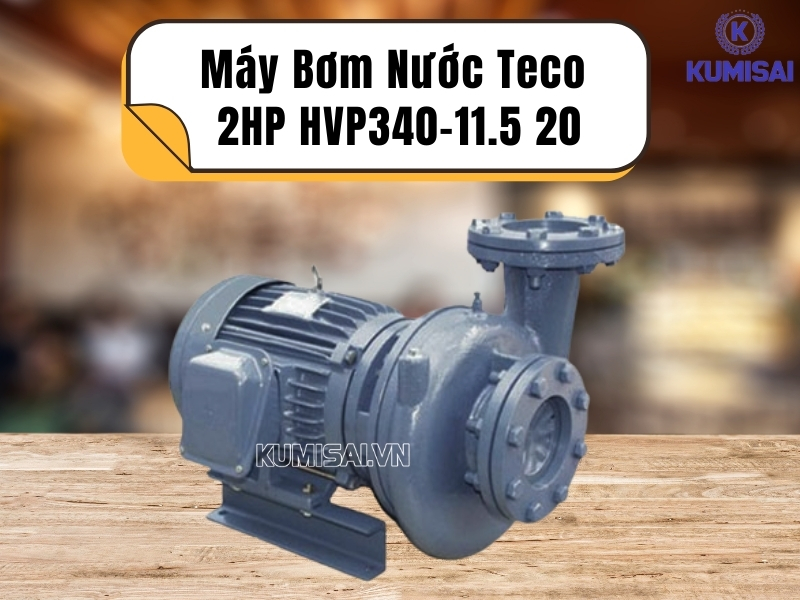 Tìm hiểu ưu điểm của máy bơm nước ly tâm Teco đầu gang 2HP HVP340-11.5 20