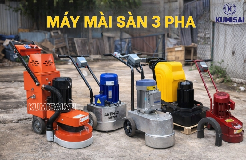 TOP 4 Máy Mài Sàn 3 Pha Tốt Nhất – Công Suất Mạnh, Giá Tốt