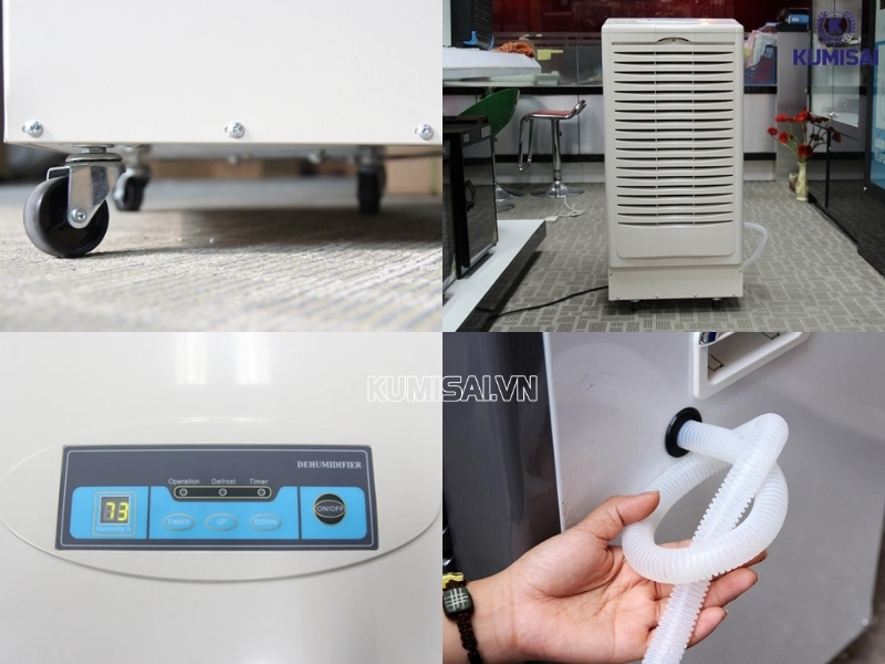 Tìm hiểu về cấu tạo cơ bản của máy hút ẩm Kumisai
