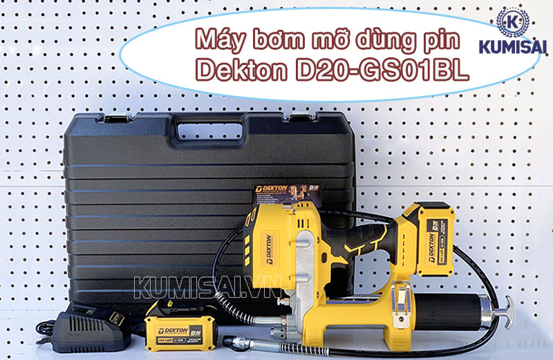 Máy bơm mỡ dùng pin Dekton D20-GS01BL: Tiện lợi, Mạnh mẽ, Bền bỉ