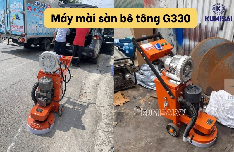 Tìm hiểu về máy mài sàn bê tông có hút bụi G330