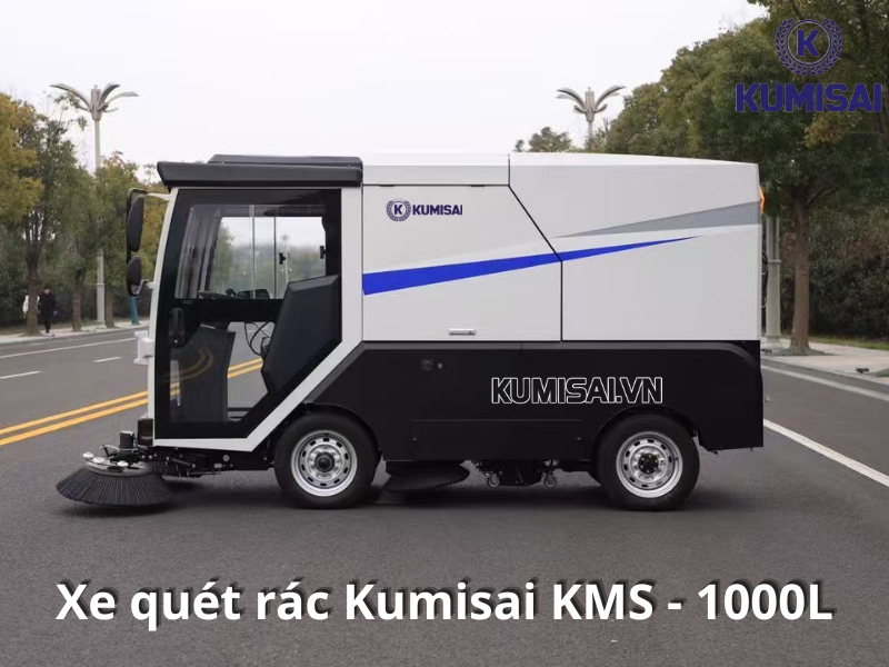 Tìm hiểu về xe quét rác ngồi lái Kumisai KMS-1000L