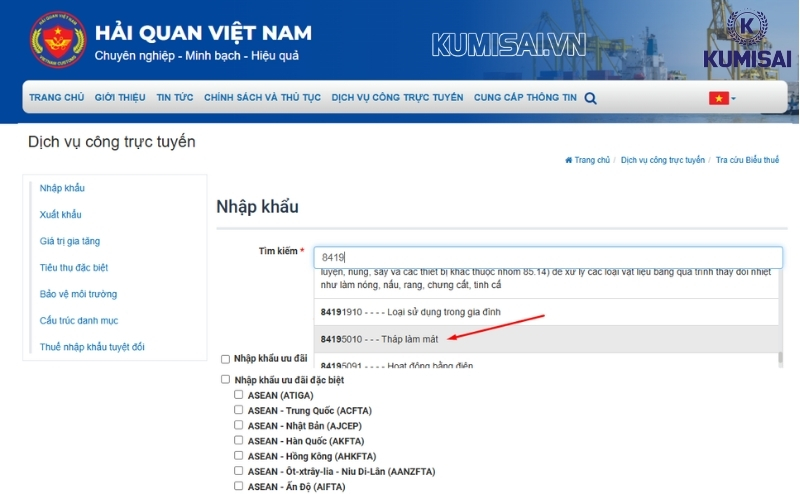 Tìm kiếm phần tháp làm mát trong danh mục