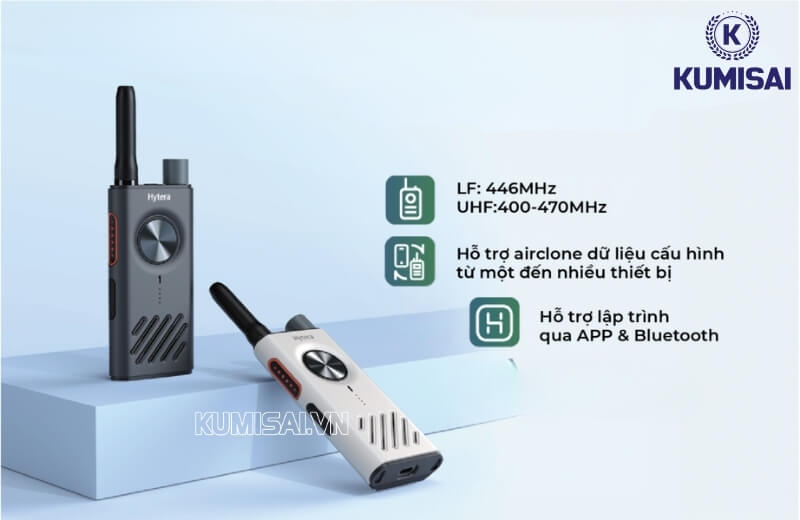 Bộ đàm Hytera có nhiều tính năng tiên tiến, hỗ trợ công việc