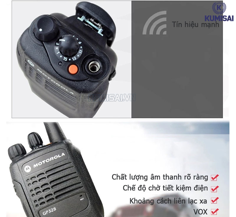 Motorola GP328 sở hữu những tính năng hiện đại