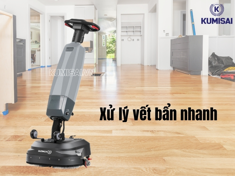 Tốc độ xử lý vết bẩn nhanh chóng, rút ngắn thời gian vệ sinh
