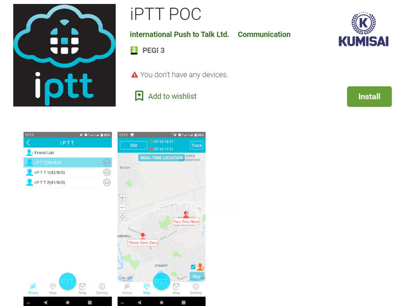Ứng dụng iPTT Ứng dụng iPTT