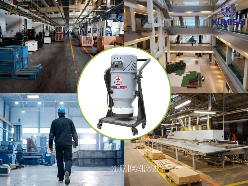 Một số ứng dụng của máy hút bụi DQC - Tech 33L