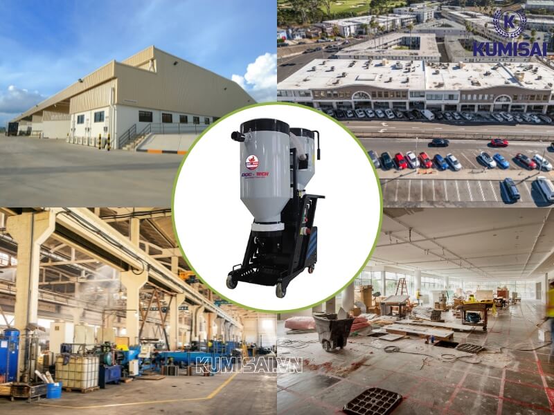 Ứng dụng của máy hút bụi DQC - Tech 55L trong thực tế hiện nay