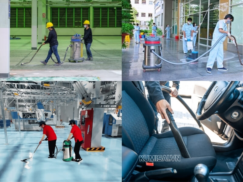 Ứng dụng của máy hút bụi công nghiệp công suất 3000w Ứng dụng của máy hút bụi công nghiệp công suất 3000w