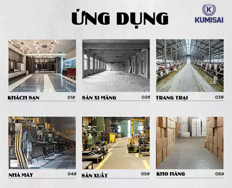 Ứng dụng máy hút bụi Kumisai KMS 300 