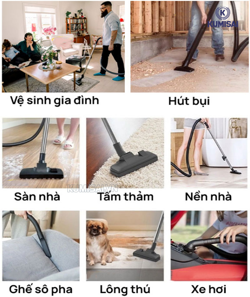 Máy hút bụi IPC YS2/45 W&D ứng dụng đa dạng 