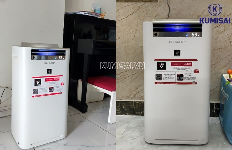 Ứng dụng của máy lọc không khí và tạo ẩm Sharp KC-G60EV-W trong thực tế