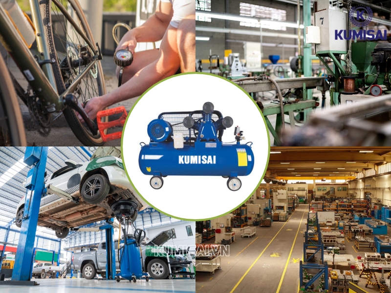Ứng dụng của máy nén khí Kumisai KMS-75120 trong thực tế
