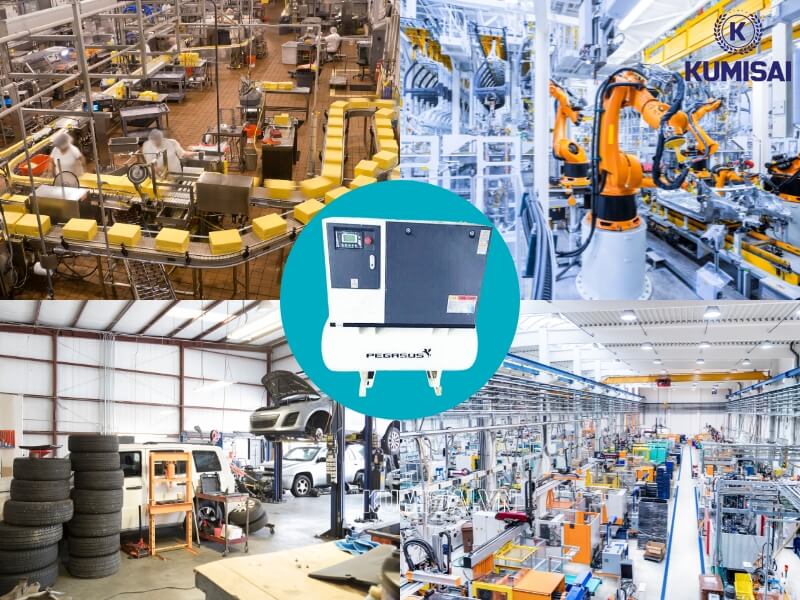 Ứng dụng của máy nén khí trục vít Pegasus TM-20A trong thực tế hiện nay 
