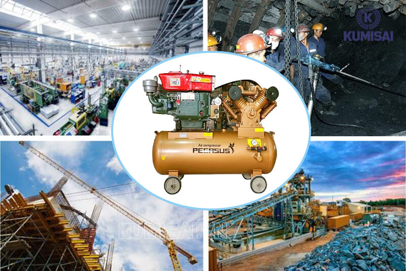 Quy mô ứng dụng máy nén khí chạy dầu Pegasus TM-W-1.0/8-500L