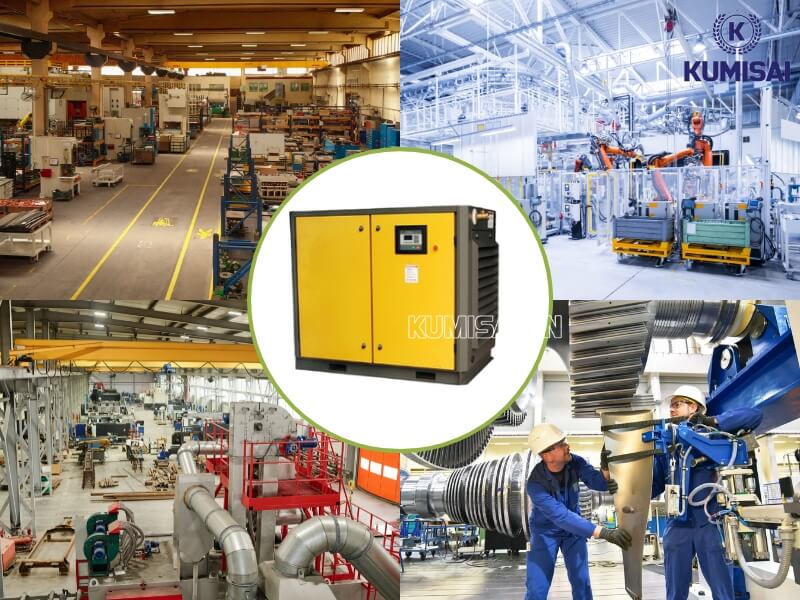 Ứng dụng của máy nén khí trục vít Pegasus TMPM100A trong đời sống thực tế hiện nay