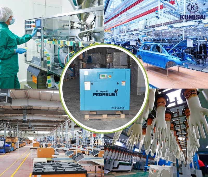 Khám phá ứng dụng của máy nén khí Pegasus TMPM15A trong thực tế