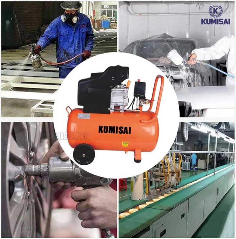 Máy nén khí bơm hơi mini có tính ứng dụng cao 