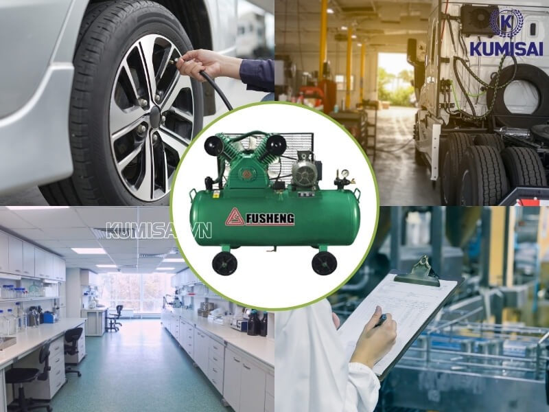Ứng dụng của máy nén khí piston Fusheng D-2 trong thực tế
