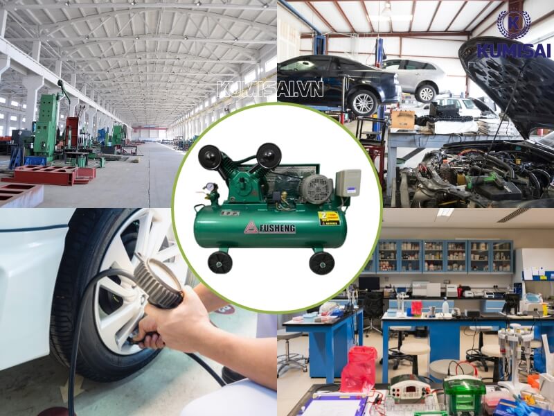 Ứng dụng của máy nén khí piston Fusheng D-3 trong thực tế hiện nay