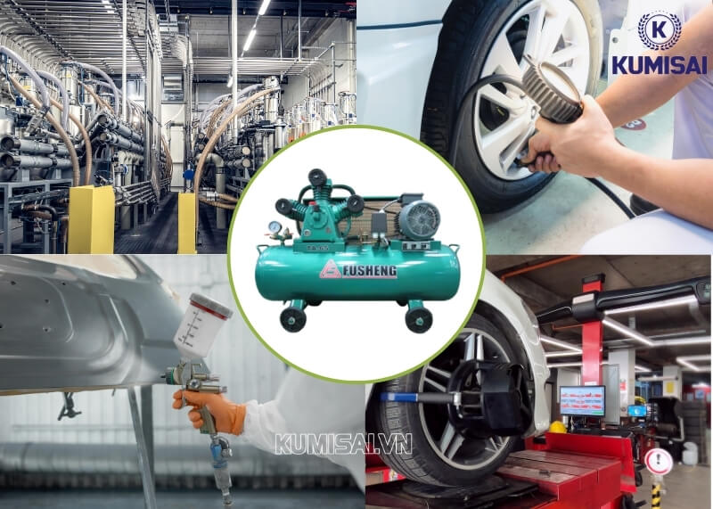 Một số ứng dụng của máy nén khí Fusheng TA-65 trong các ngành nghề hiện nay 