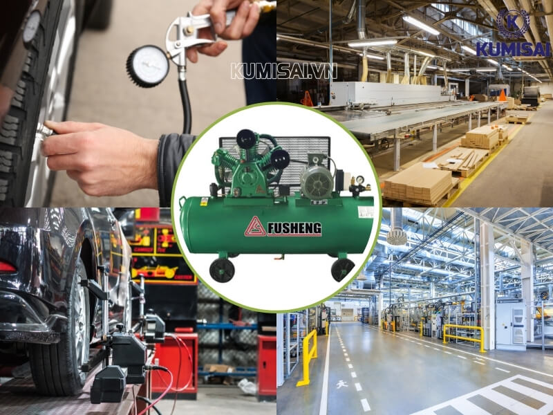 Ứng dụng của máy nén khí Fusheng TA155L trong đời sống hiện nay 