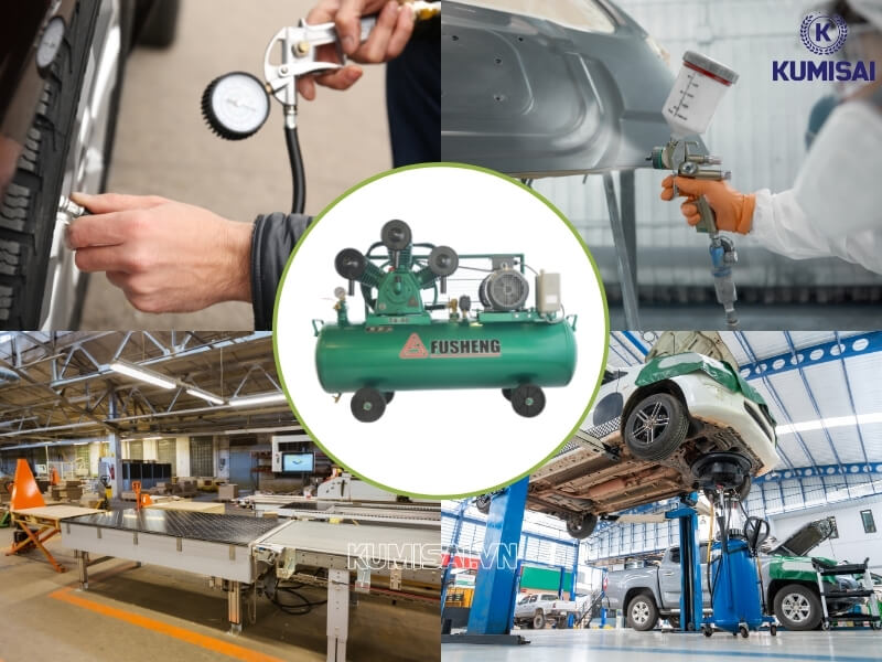 Ứng dụng của máy nén khí piston Fusheng TA80