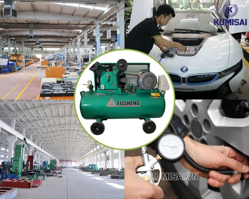 Ứng dụng của máy nén khí Fusheng VA-100 trong đời sống thực tiễn