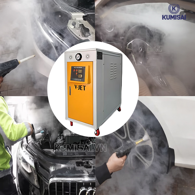 Máy rửa xe công nghiệp V-JET Steammer 36E đa ứng dụng 